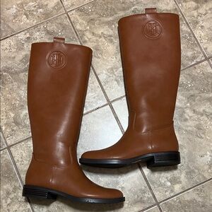 Tommy Hilfiger Tan Over the Knee Boots